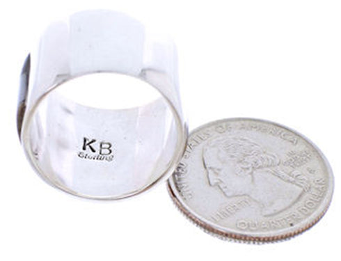 Native American Design Silver Multicolor Ring Size 5-1/4 YS71295